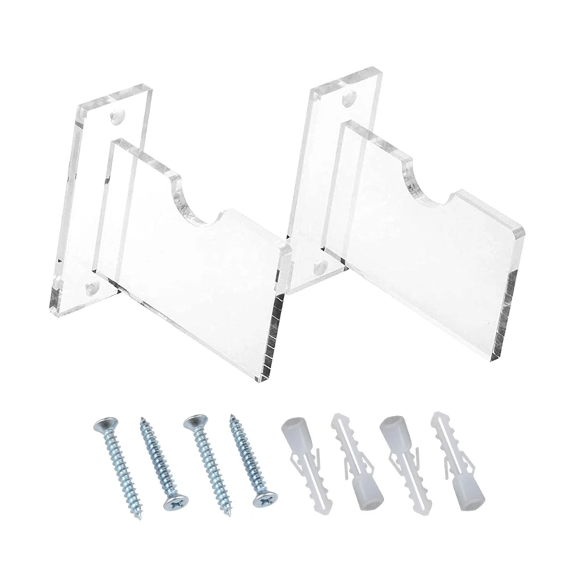 

Acrylic Fishing Rod Wall Mount Rod Holder1 Pair Kit Fishing Pole Display Stand for Home Living Room Garage Horizontal