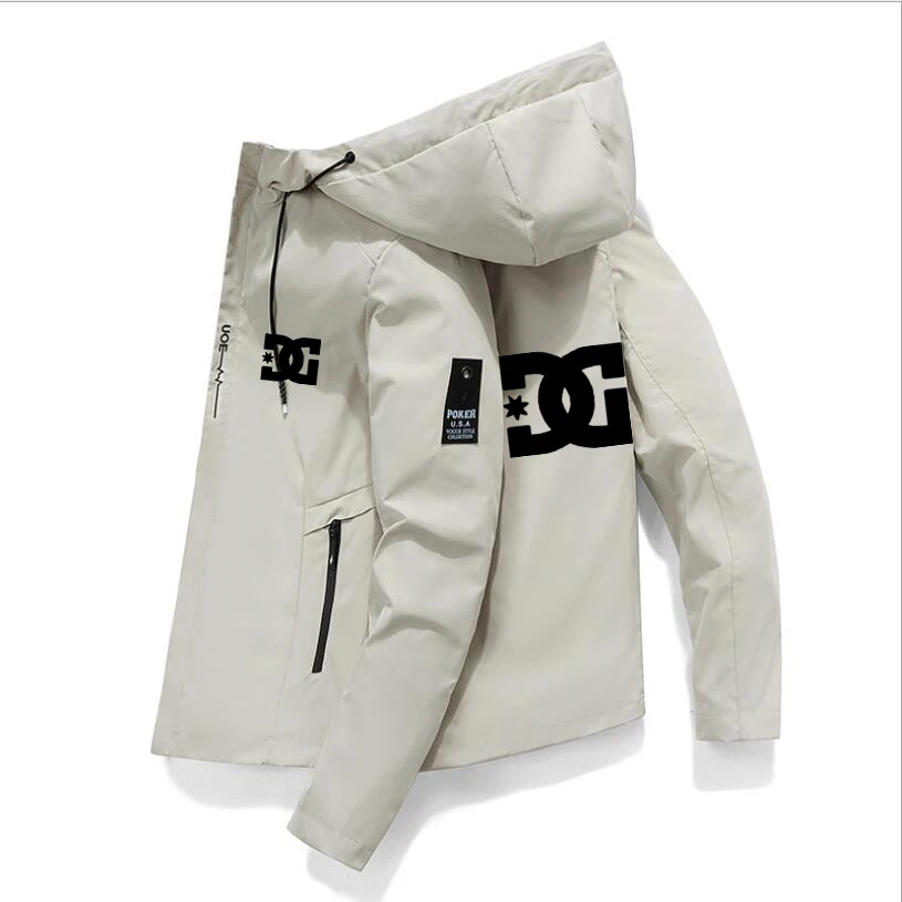 

2023DC Latest Men's Windproof Zipper Hoodie Spring And Autumn Casual Work Shirt Fashion Outdoor Adventure Jacket Sports Baseball