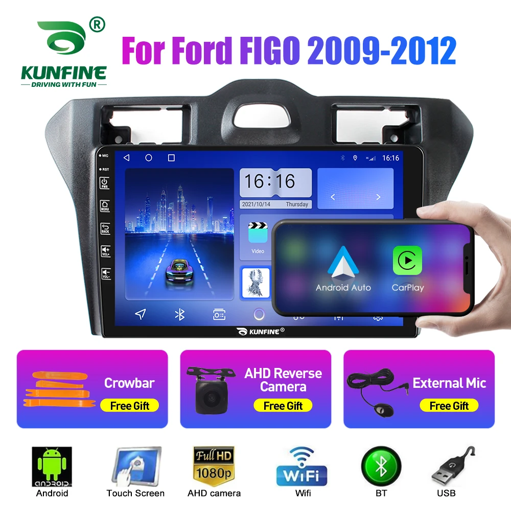 Автомобильный радиоприемник для Ford FIGO 2009-2012 2Din Android восьмиядерный автомобильный
