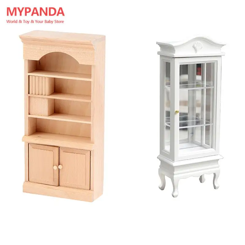 

1 шт., 1:12 миниатюрный проектор для кукольного домика, одиночная дверь, витрина, книжные шкафы, модель мебели, декоративная игрушка