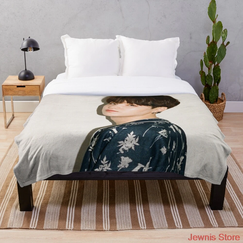 

Suga Throw Blanket Throws for Girls Boys Children's Kids Adult Gift Home Bedroom Decoration Flannel