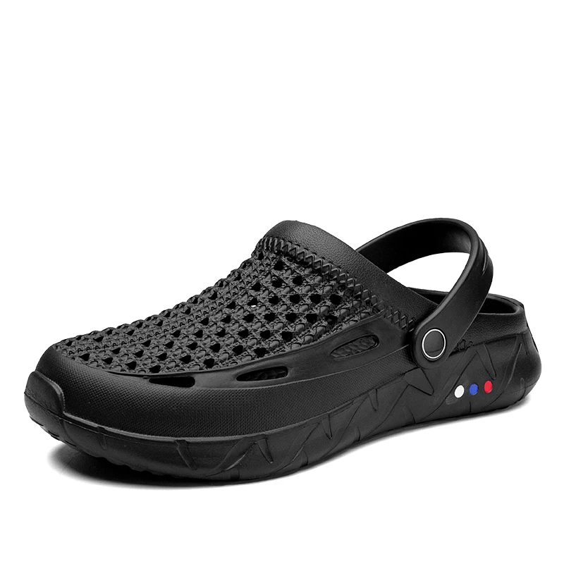 

Plus Size Sandals Men Summer Breathable Cozy Outdoor Garden Shoes Anti-Slip Flat Beach 46 47 48 Size Slippers