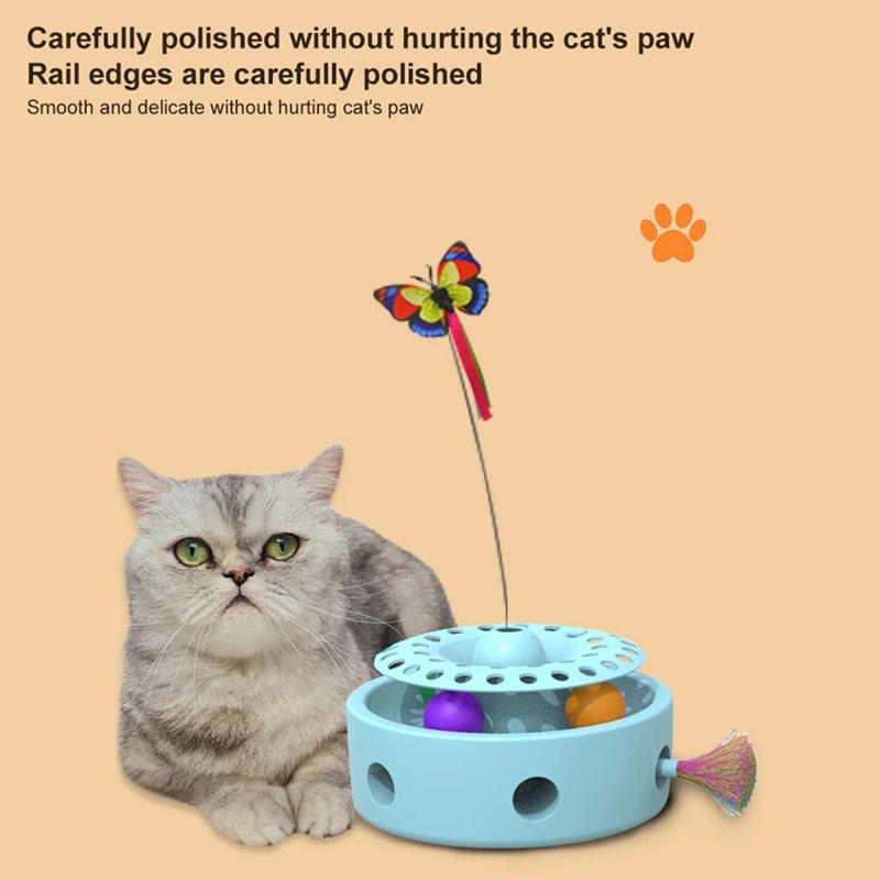 

Electronic Pet Cat Toy Automatic Rotating Interactive Cat Toy Butterfly Cat Stick Funny Cat Exercise Toy Cat Fun Playing Toys