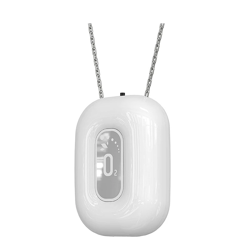 

4X Fashionable Personal Wearable Mini Portable Negative Ion Necklace Hanging Neck Air Purifier Ionizer Generator White