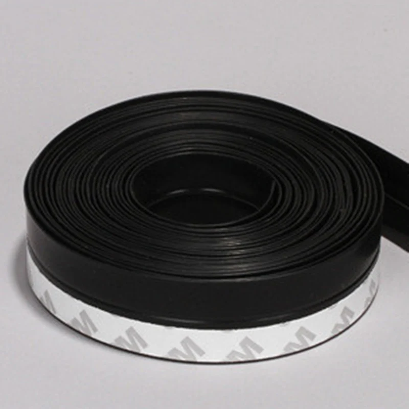 

10M Door Bottom Seal Strip Weather Window Rubber Seal Weatherstrip Windproof Dust Self Adhesive Door Windshield Sealing Tape