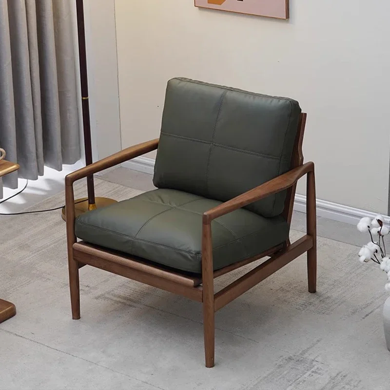 Эргономичный дизайнерский роскошный стул из массива дерева удобный коричневый