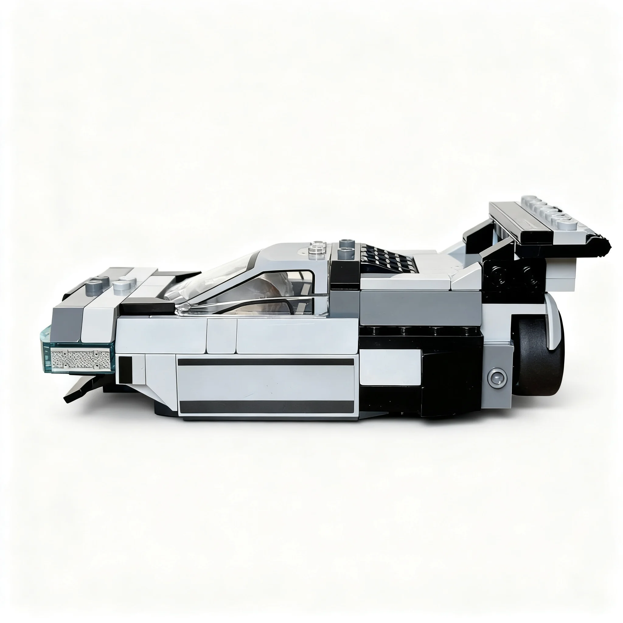 Фото 242 детали MOC City Champions DeLorean Airspeeder – альтернативная сборка модели машины времени из «Назад в будущее», конструктор, идея для игрушки. №1