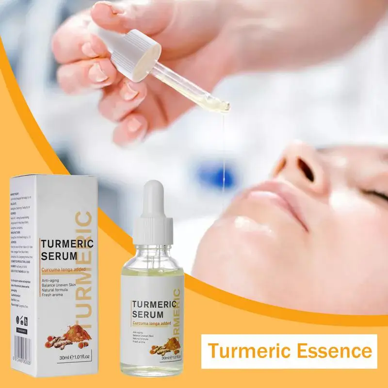 

Turmeric Facial Liquid Essence With Lemon Oil 30ml Moisturize Nourish Brighten Lift Skin Anti-Age Serum Remove Dark Spot Wrinkle