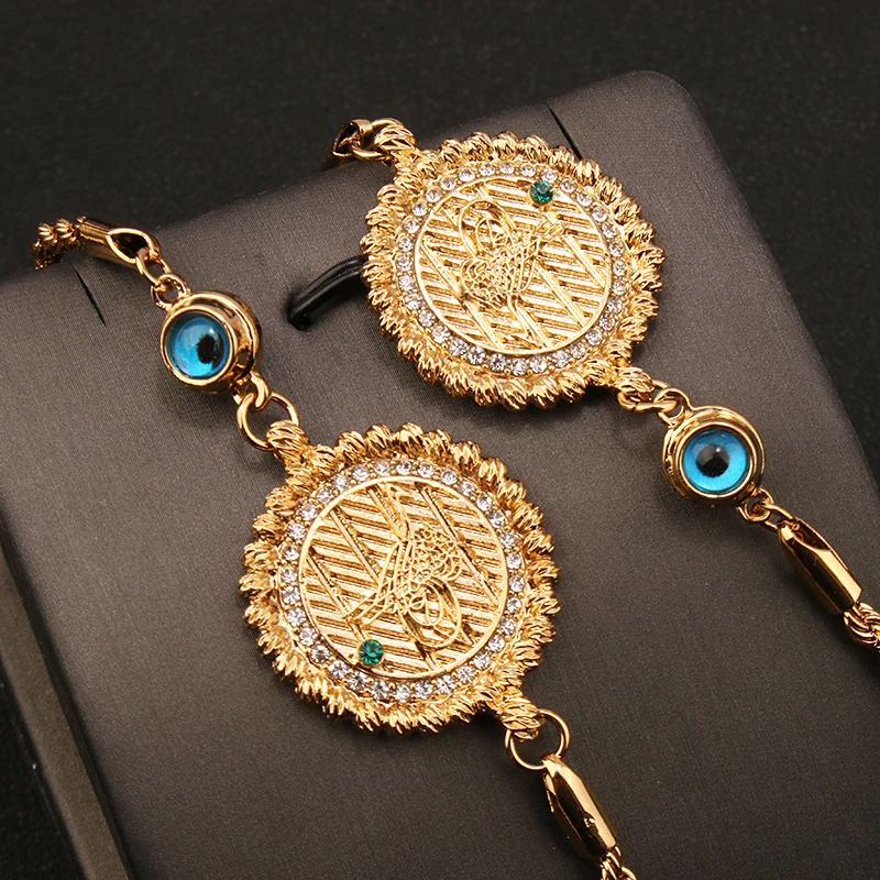 Новинка лидер продаж витая Цепочка турецкий браслет с монетами для женщин