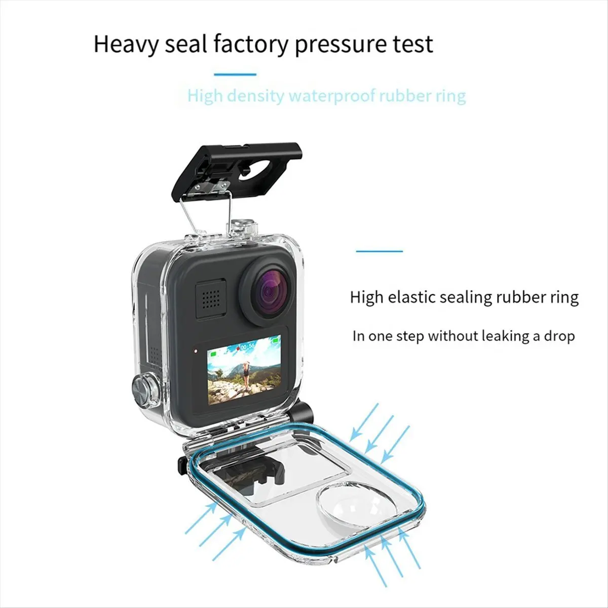 Водонепроницаемый чехол для камеры GoPro MAX, панорамной спортивной камеры, защитный чехол для подводной съемки, аксессуары для дайвинга (art.: 3920dbbeb87cc) - 3920dbbeb87cc