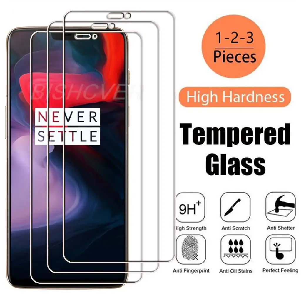 

Tempered Glass FOR OnePlus 6 6.28" OnePlus6 One Plus 1+6 A6000, A6003 Screen Protective Protector Phone Cover Film