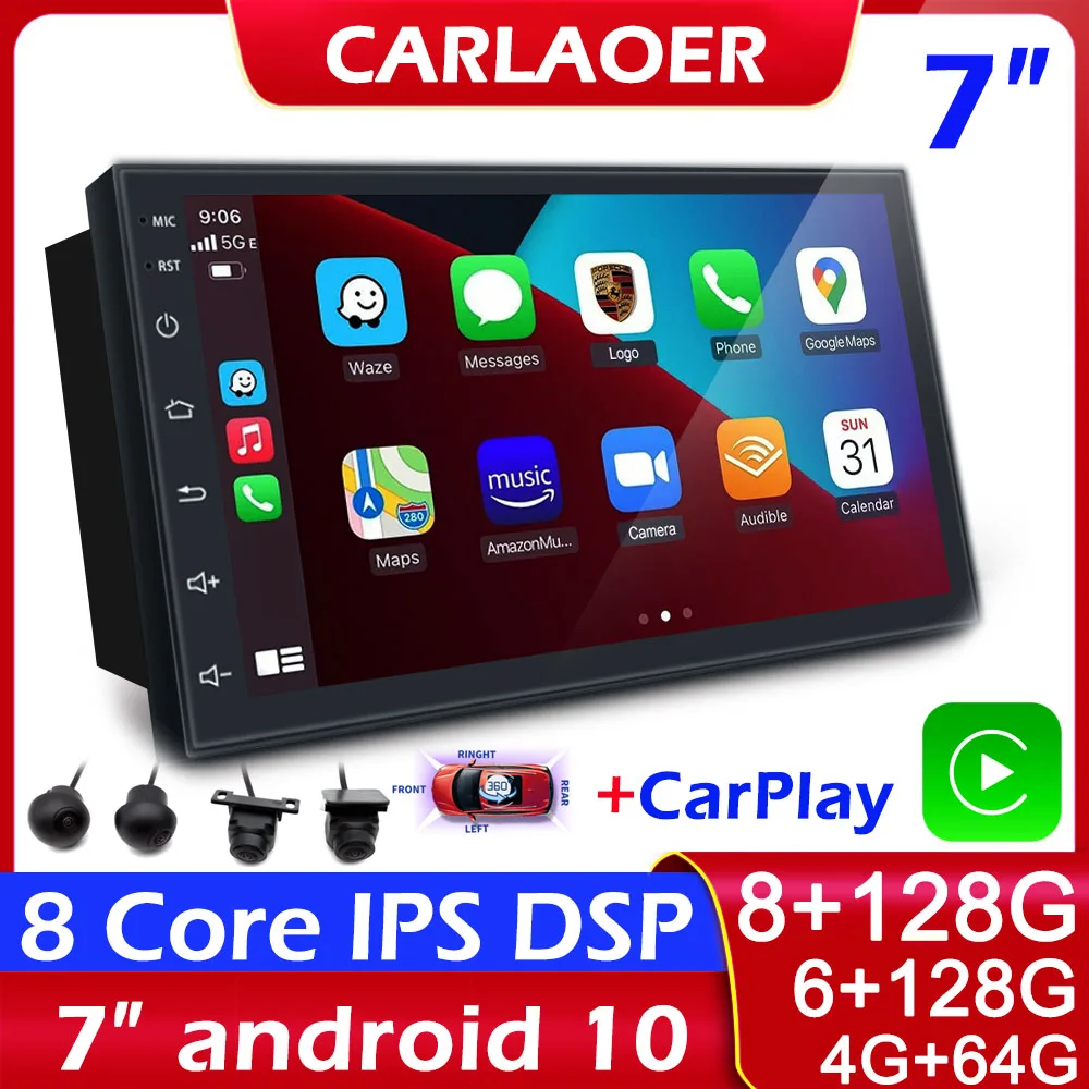 Автомагнитола CarPlay универсальный мультимедийный плеер на Android 2 DIN стерео для