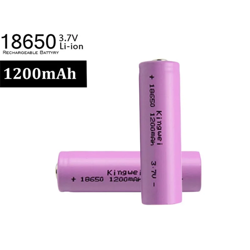 

10pcs LI-ION 2022 100% New 18650 1200mAh Rechargeable Battery 18650 3.7V Discharge Max Power Batteries