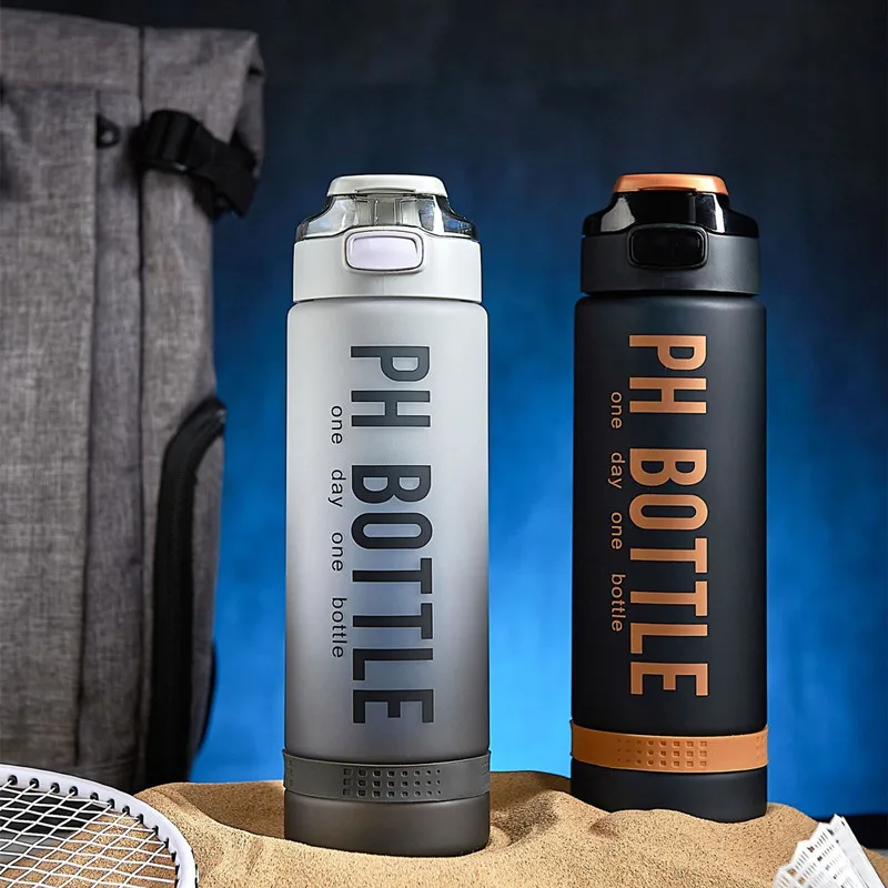 1000ml/2200ml High Quality Plastic Water Bottle Color Changing Design Portable Gym Fitness Durable Sport Drinking Bottle