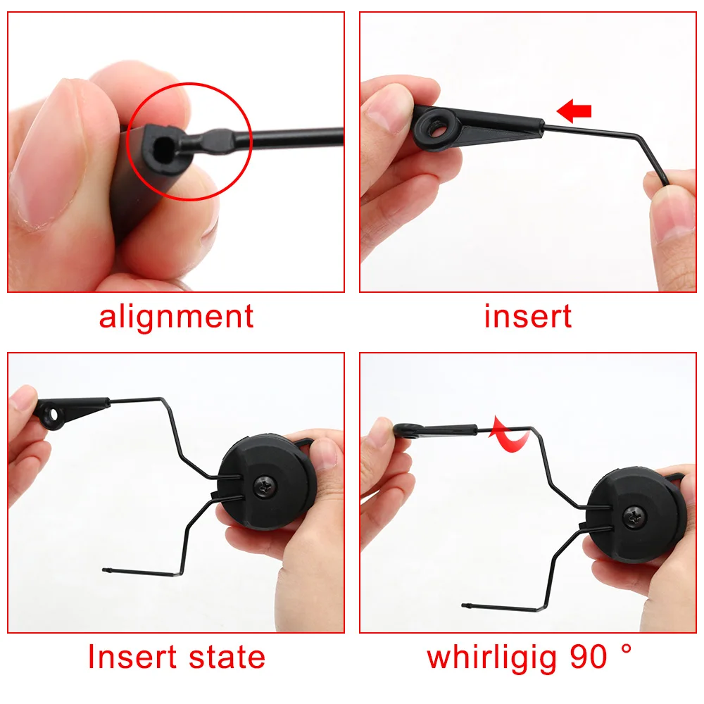 Hearangel ARC Rail Adapters Tactical Headset Accessories for Walkers Electronic Earmuffs Hearing Protection Shooting Headphone