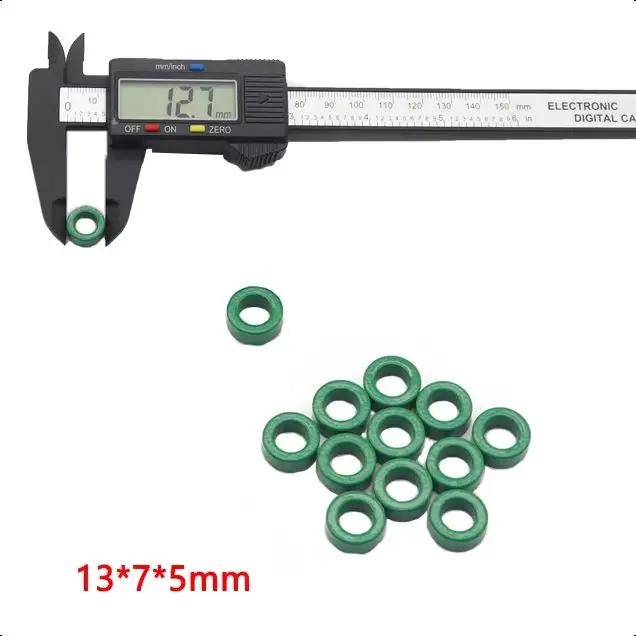 Ферритовые кольца 10К зелёного цвета