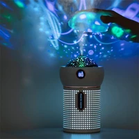 air humidifier with timed projection lamp desktop portable humidificador 630ml capacity mist sprayer with led light usb js32