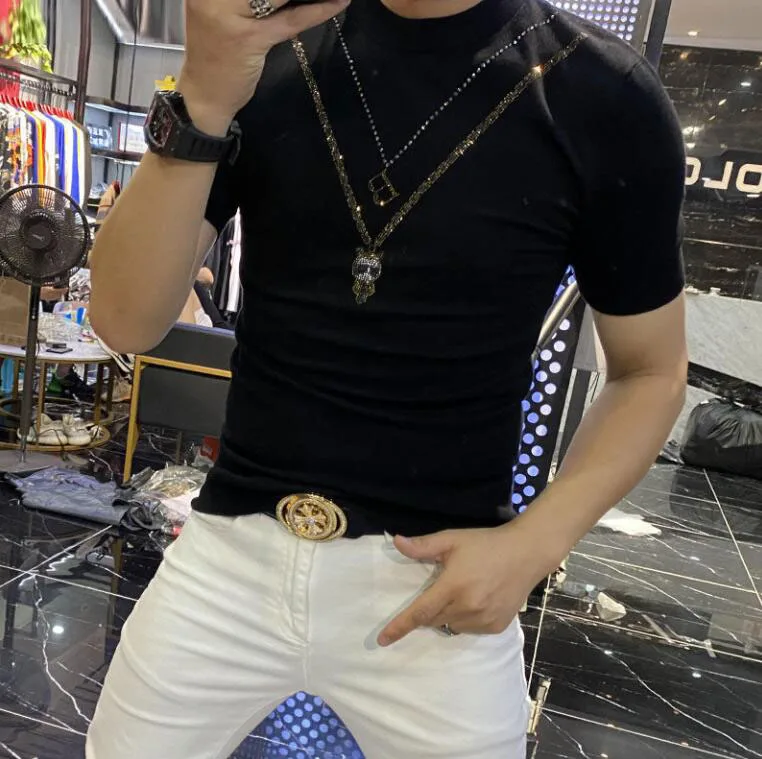 Модный брендовый Мужской пуловер свитер лето 2023 мужские повседневные топы