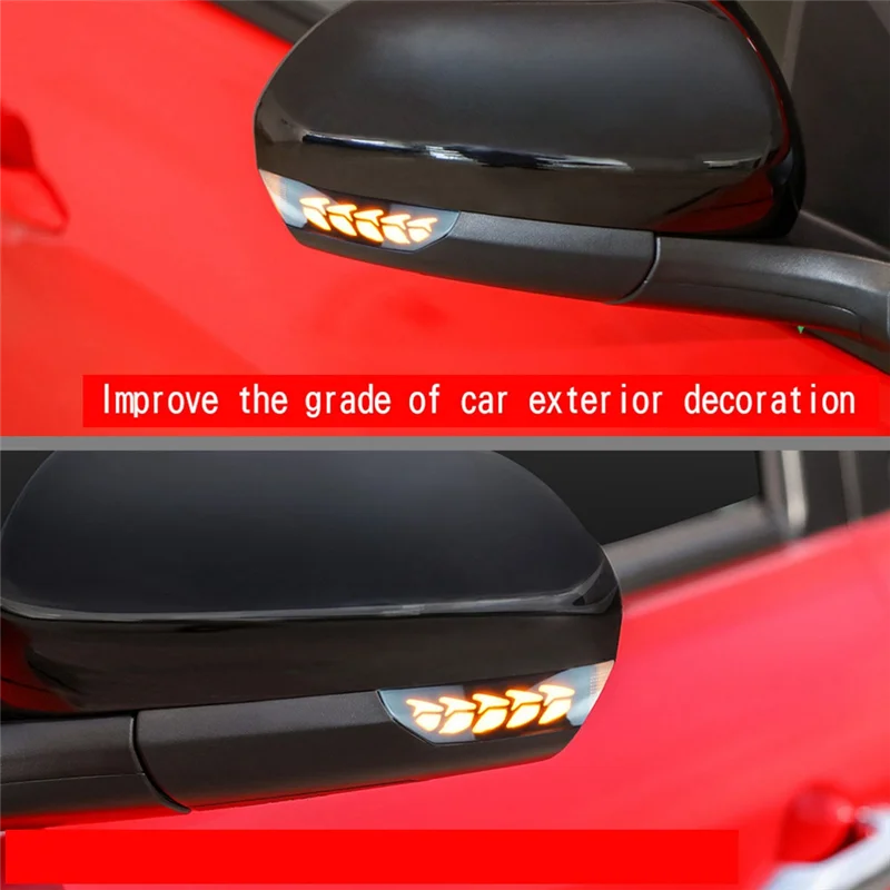 Автомобильное светодиодное боковое зеркало желтый свет струящиеся светодиодные