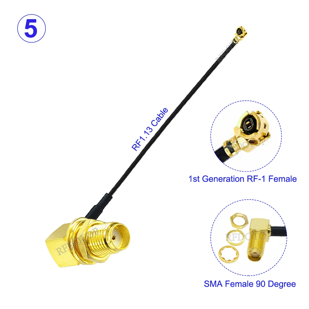 

1 шт. кабель SMA к IPX SMA «мама» к U.FL IPX-1 «папа» разъем WIFI антенна RF кабель RF1.13 OD = 1,13 мм удлинитель косички