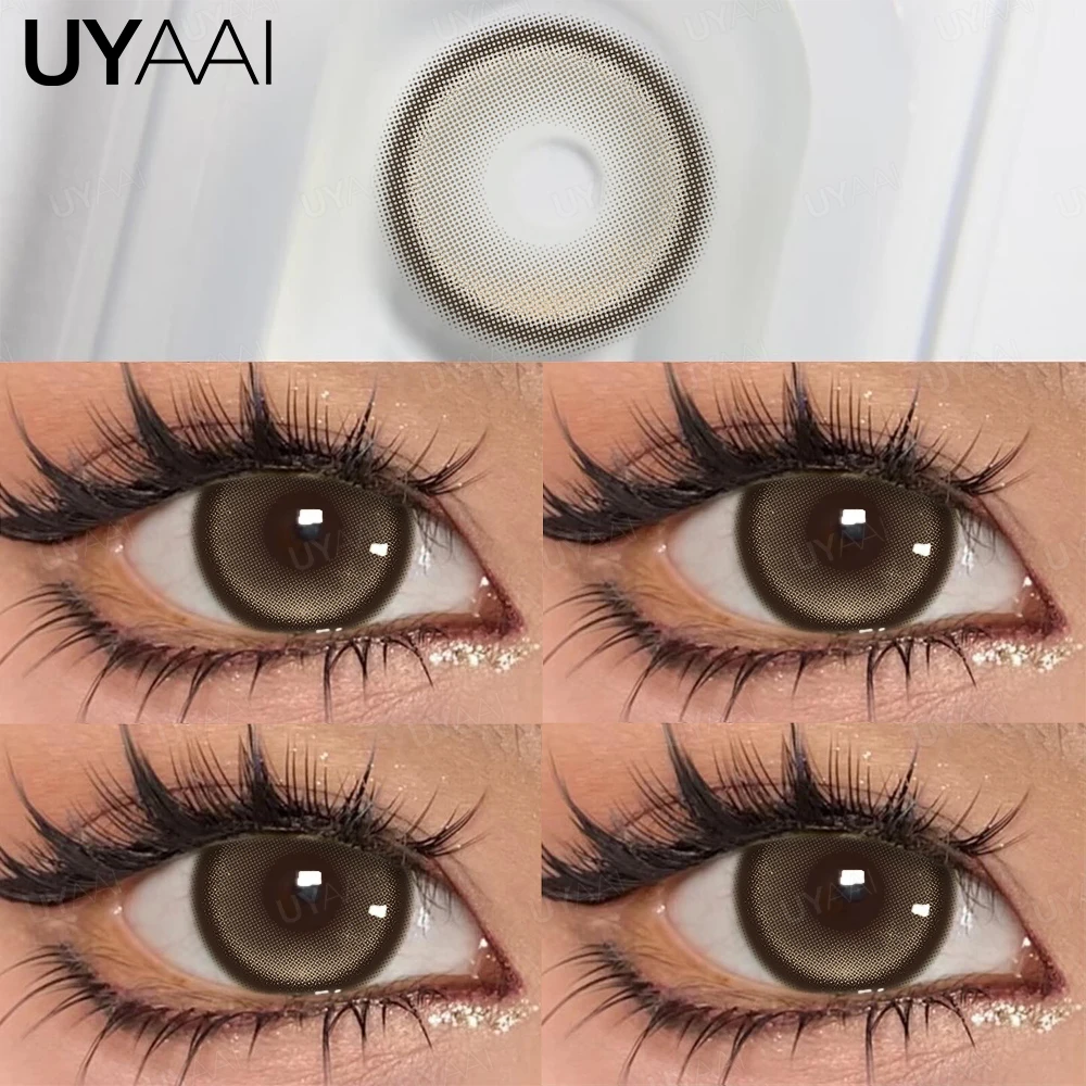 UYAAI ежедневные цветные контактные линзы для близорукости 1 день одноразовые