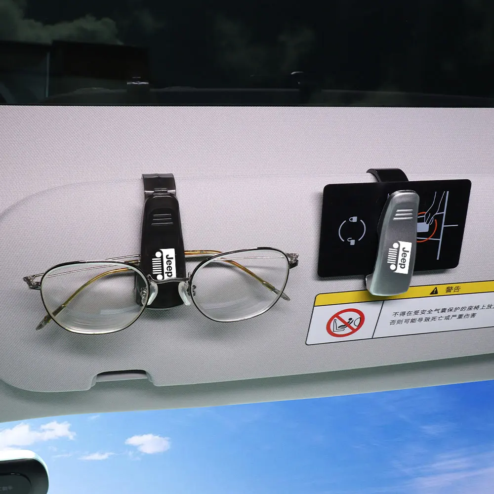 Автомобильный солнцезащитный козырек очки зажим для карт держатель билетов