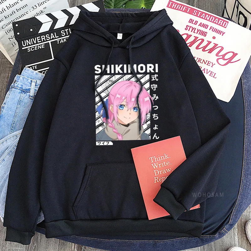 Толстовки Kawaii Shikimori's Not Just a Cutie из аниме уличная одежда в стиле эстетических