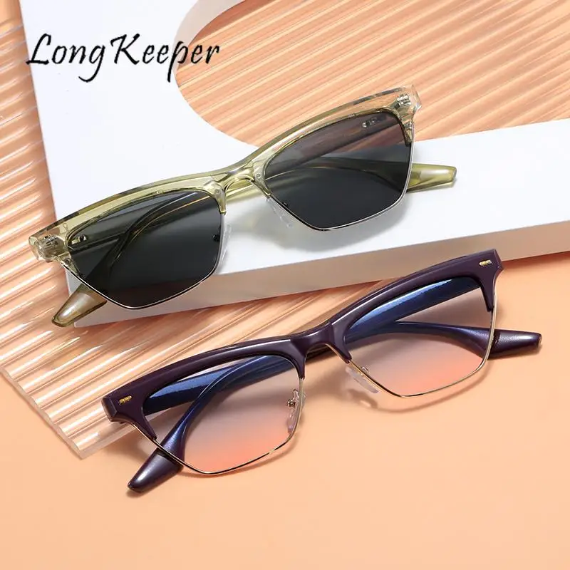 

LongKeeper Cat Eye Sunglasses Small Frame Female Eyewear Sexy Sun Glasses Streetwear Eyewear Trending Fashion Ladies Glasse UV