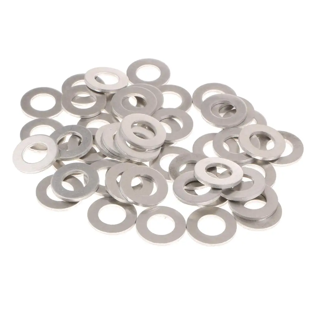 

50x Aluminum Oil Drain Plug Gasket Washers for , The Part