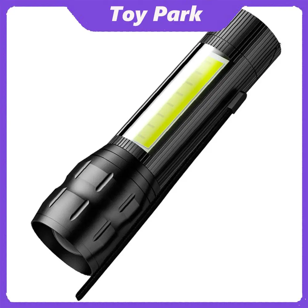 

Portable Emergency Lamp 1pcs Light Flashlight Built In Battery Light Zoom Led Lamp Emergency Flashlight Usb Charging Waterproof