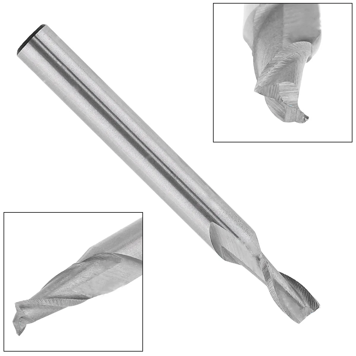 

Фреза 4,5 мм с 2 канавками, Концевая фреза из быстрорежущей стали с супер жестким прямым хвостовиком, Концевая фреза с ЧПУ для обработки формы ...