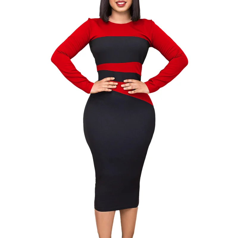 Рисунок 3 - Женское платье-карандаш с круглым вырезом