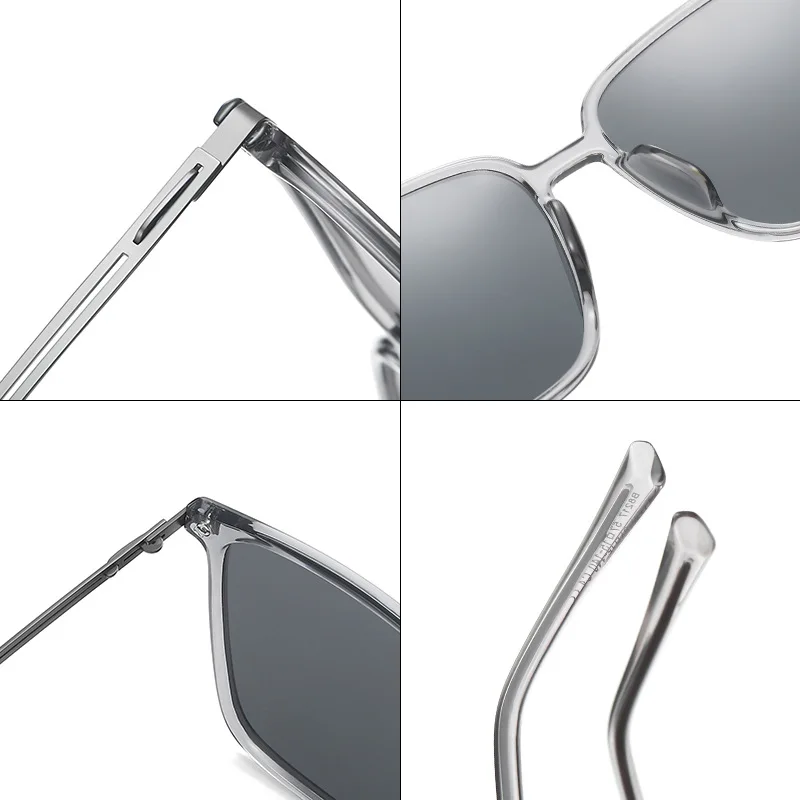 Классические квадратные мужские деловые солнцезащитные очки для вождения