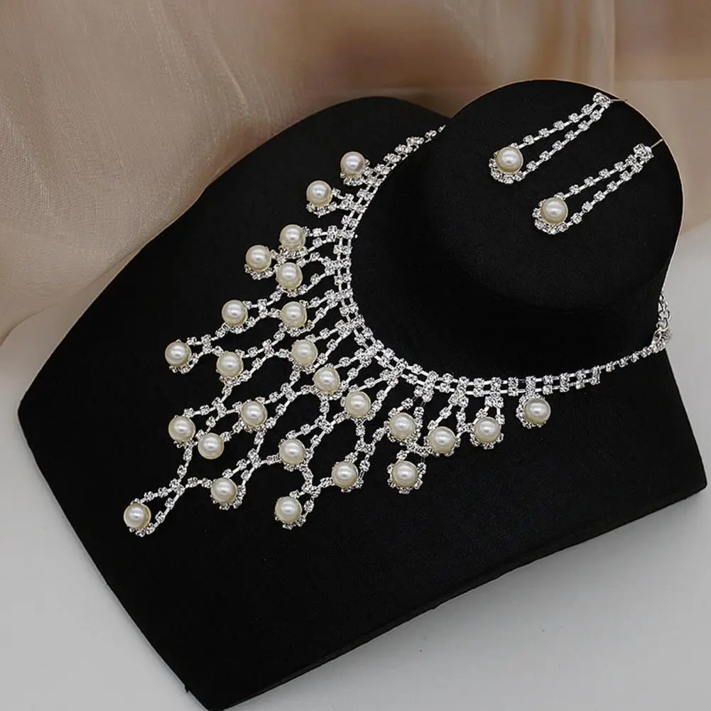 

Good-looking Bridesmaid Necklace Gorgeous Dainty Dazzling Rhinestone Dangle Earrings Kit Luxury Bride Necklace Wedding Jewelry