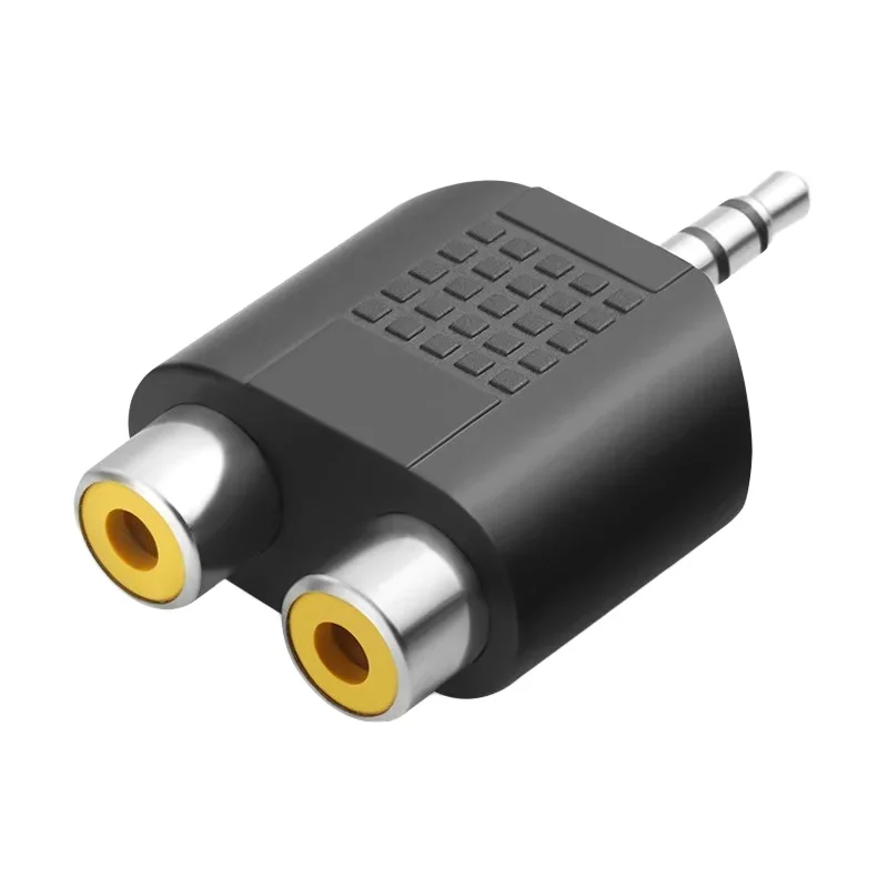 5/20 шт. 3 5 мм разъем стерео штекер на 2 RCA женский аудиокабель адаптер для