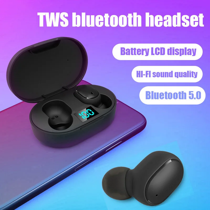

2023 New E6S TWS Wireless Earphones Bluetooth headphones Sports Noise cancelling earplug Music Stereo A6 Lite earbuds PK A6s E7S