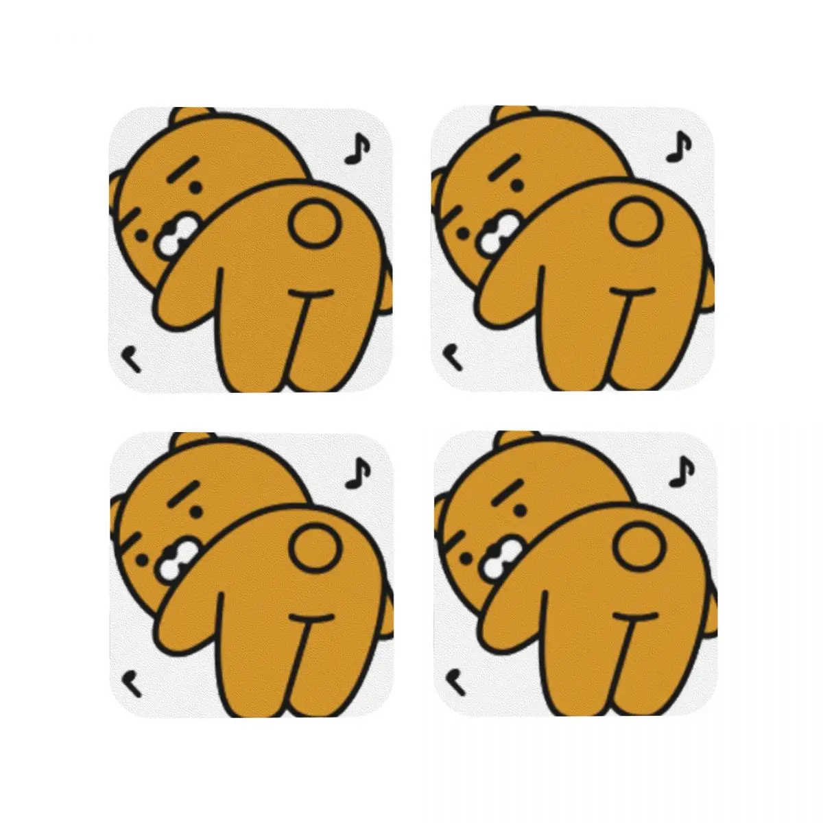 Друзья KakaoTalk Привет! Подставки Ryan кухонные салфетки изоляционные коврики для