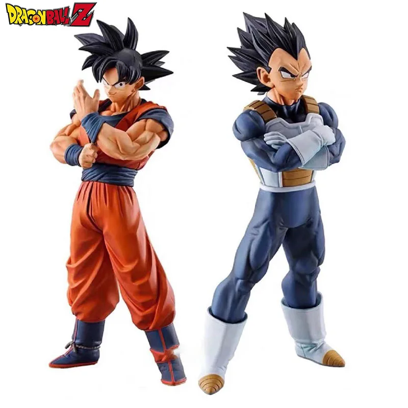 Dragon Ball Strong Fetters Memories Standing Pose Black Hair Goku Vegeta Exquisite Action Figures Collection Boxes Kid Gift Toys