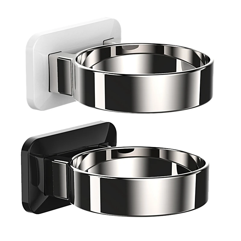 

Настенный держатель для фена, 2 шт., самоклеящийся органайзер для волос, держатель для ванной, держатель для фена, без сверления