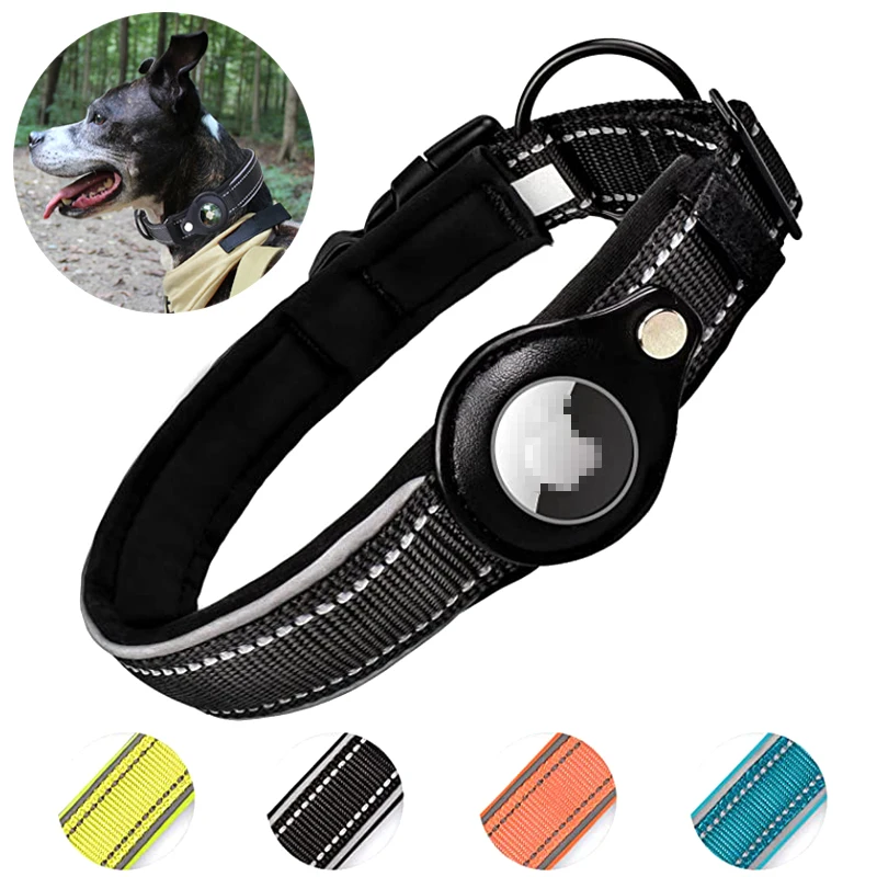 

SHACKER Custodia per Airtag in pelle per collare per animali domestici custodia per localizzatore anti-smarrimento per cani