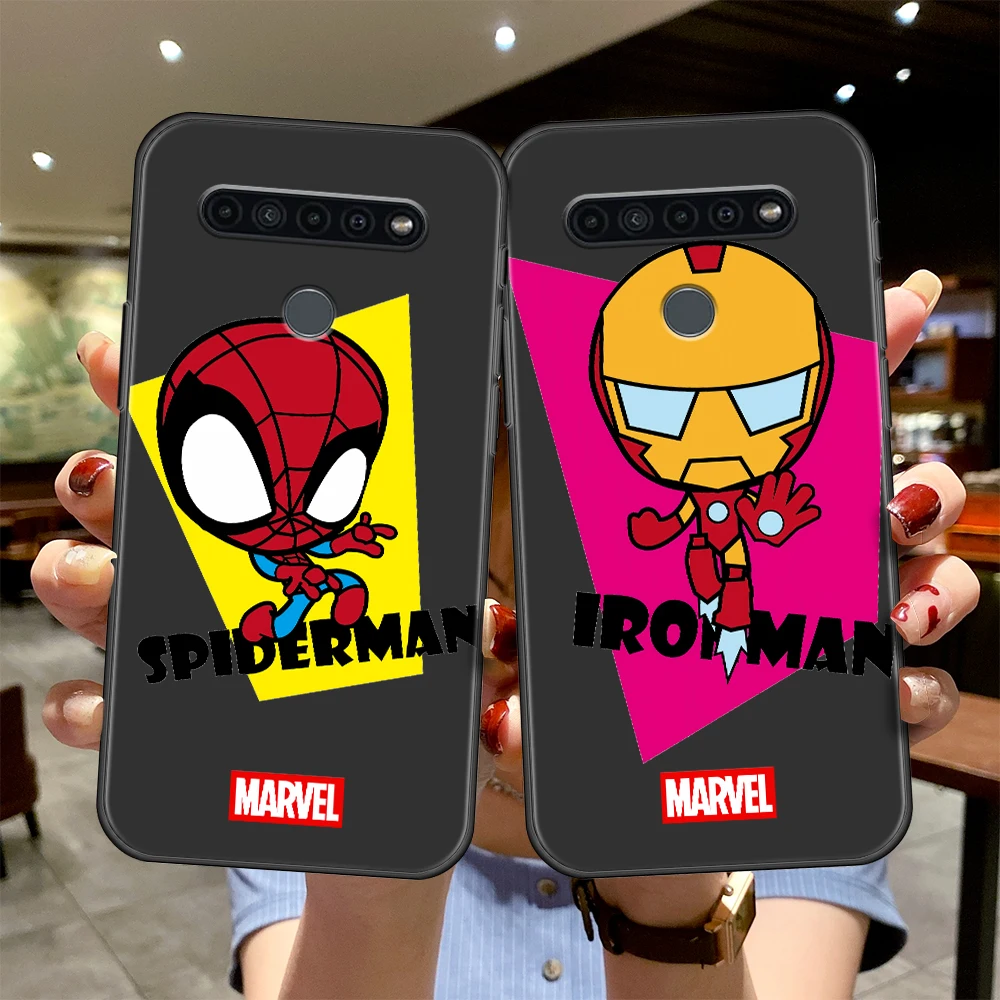 

Marvel Spiderman Ironman Thor Soft Cell Case Coque for LG K41s K42 Q61 G8 ThinQ K61 G7 K50 Q52 K51s K62 K52 K71 G6 Capinha