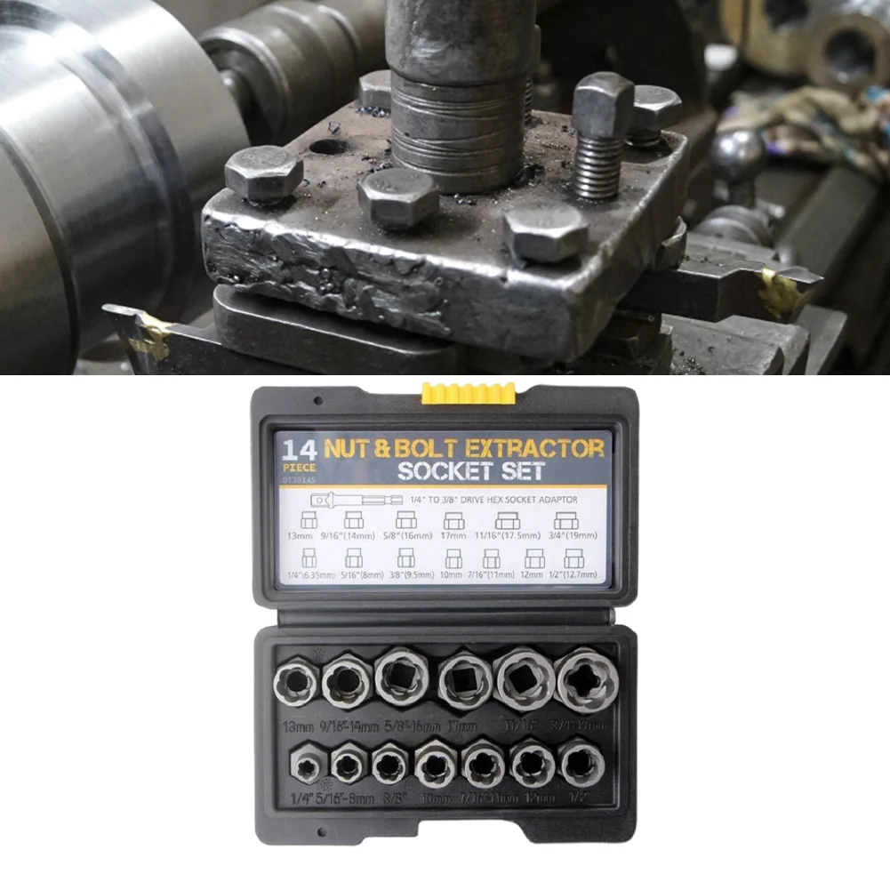 14 шт. набор инструментов для удаления поврежденных болтов