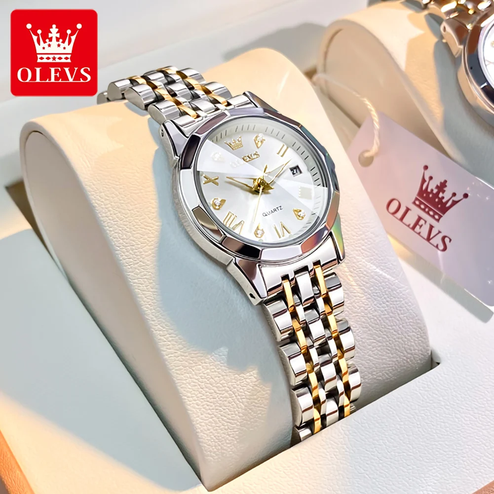 OLEVS 9931 Fashion Retro Hot Style Great Quality Watch for Women Stainless Steel Strap Quartz Waterproof Women Wristwatch enlarge