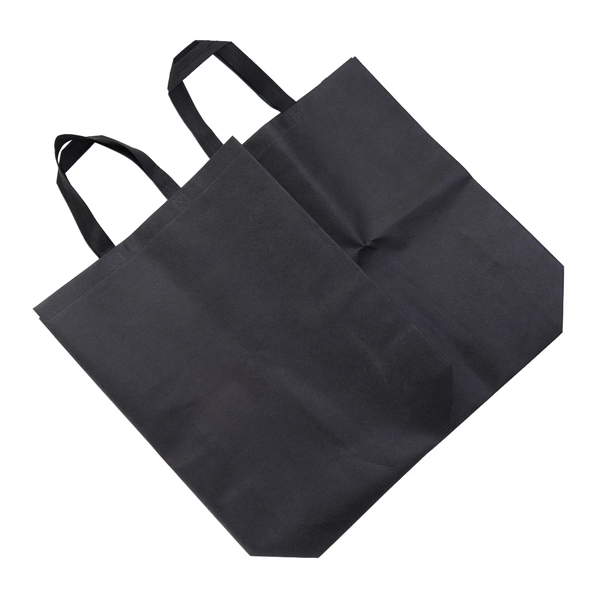 

Складная сумка для покупок из нетканого материала, 4 шт., сверхпрочная продуктовая сумка, Экологически чистая вместительная сумка для хранения (35x12x41 см, черная)