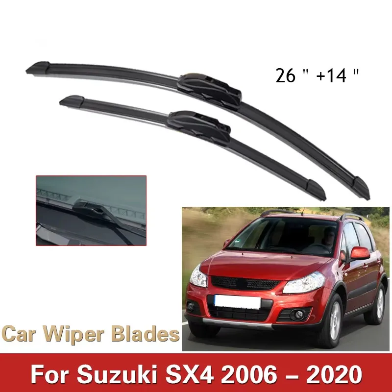 

Передние щетки стеклоочистителя автомобиля для Suzuki SX4 2006-2020 лобовое стекло лобовое стекло автомобильные щетки от дождя дворники 26 "+ 14"