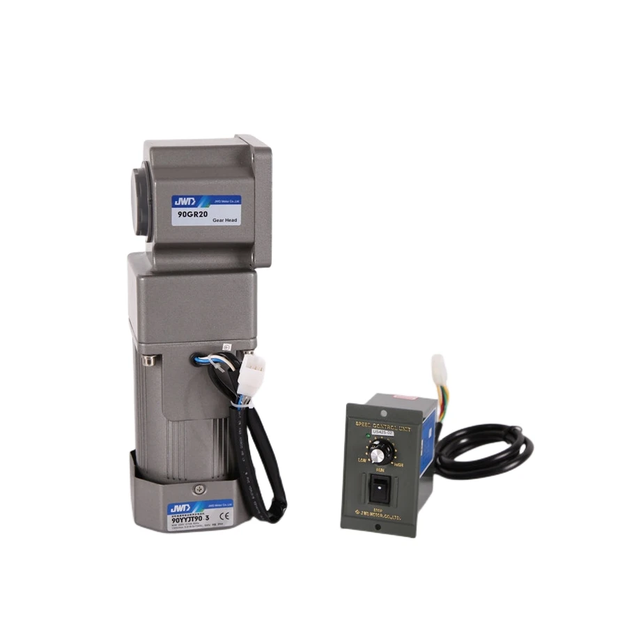 Фото JWD 120 Вт 220 В однофазная индукционная щетка с высоким крутящим моментом асинхронный электрический мотор-редуктор переменного тока-100YYJT120-3 №1