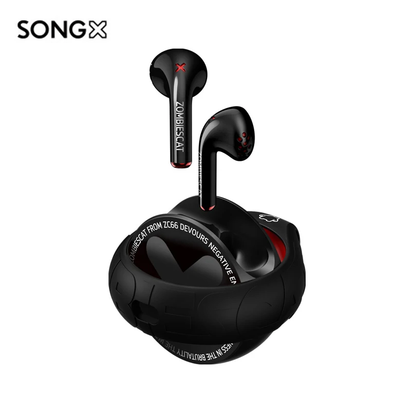 ZombiesCat x SONGX Globe TWS Wireless Earbuds Dual Stereo Noise Reduction Bass Touch Long Standby 400mAh Bluetooth 5.0 Earphone enlarge