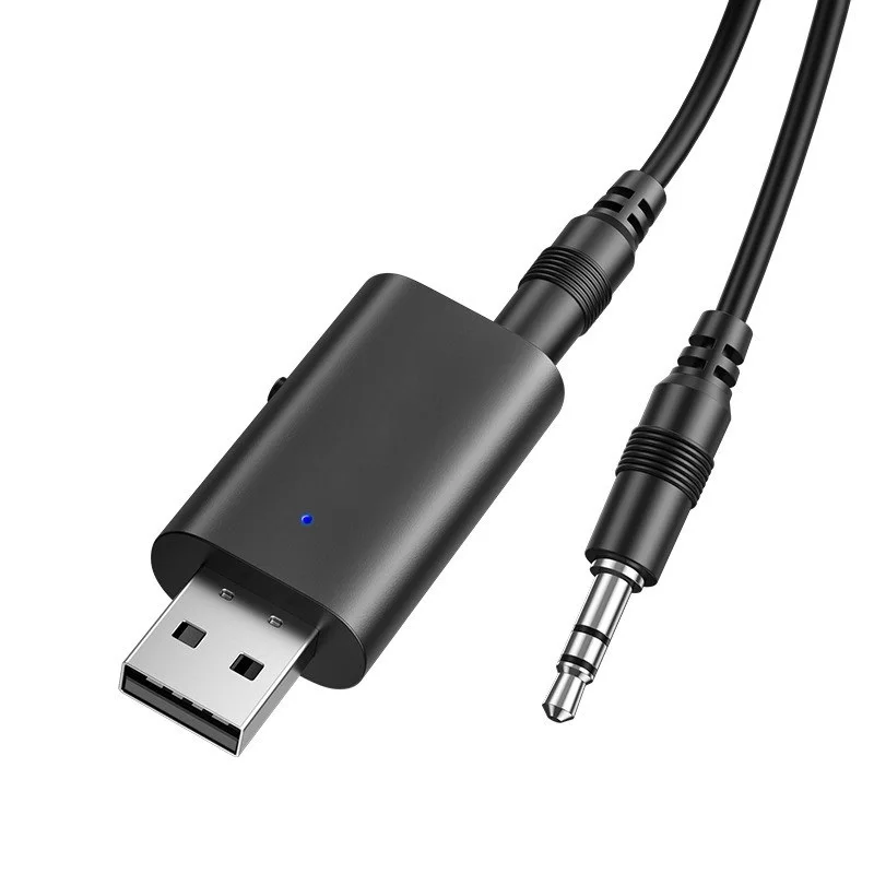 

2 in 1 Bluetooth Car Adapter Bluetooth 5.1 Stereo Transmitter Receiver Wireless 3.5mm Aux Jack Adapter Car Kit Mic