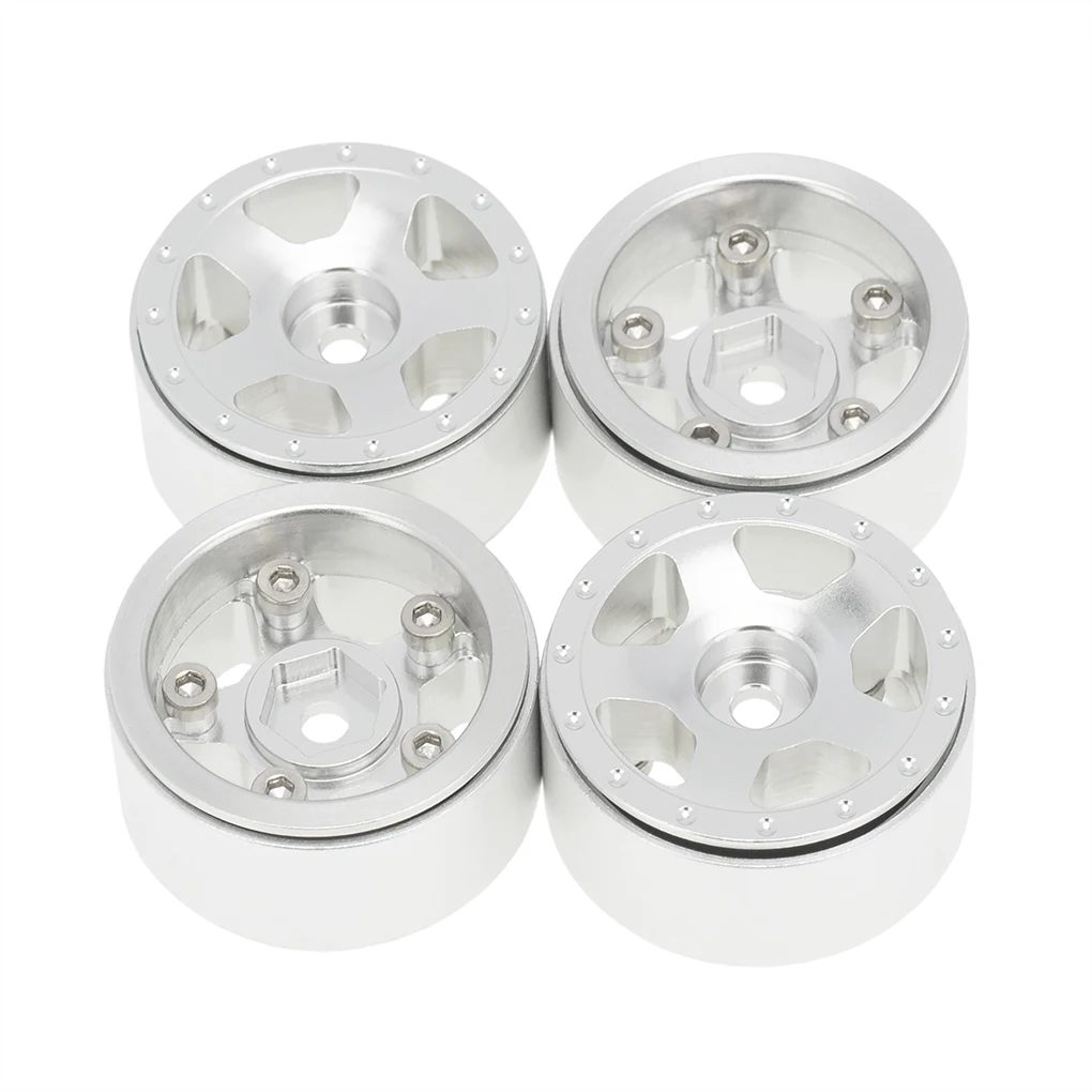

4 Pieces 1 24 RC Car Wheels Rim Lock Tire Metal Upgrade Spare Part Wheel Hub Car-styling Replace Parts Accessory