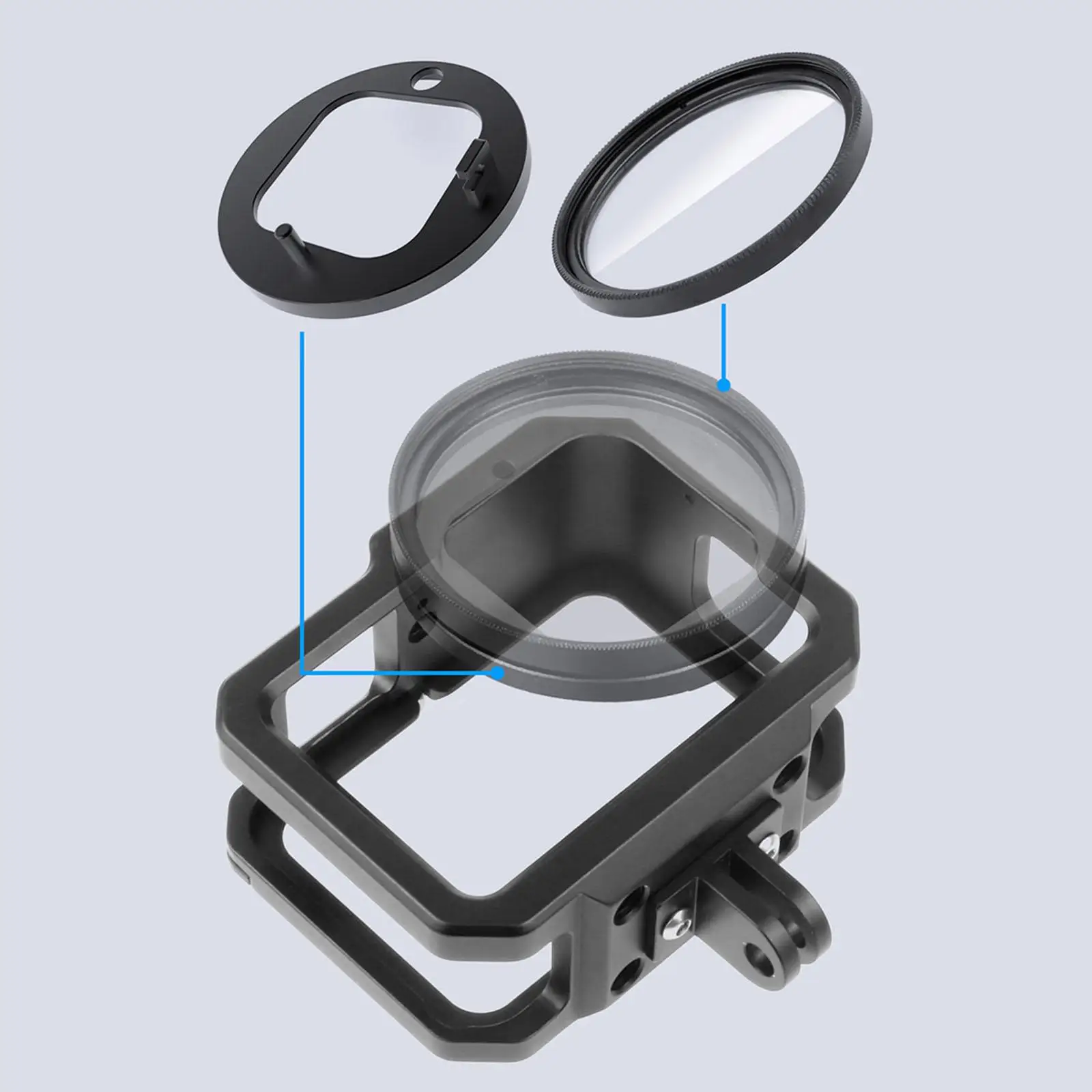 

Защитная рамка для камеры 2 "Холодный башмак" крепление полый дизайн корпус Vlog чехол для Hero10 9 1/4 винтовое отверстие видеосъемка